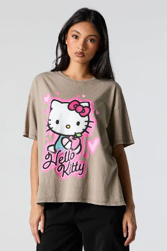 Hello Kitty Hearts Graphic Boyfriend T-Shirt