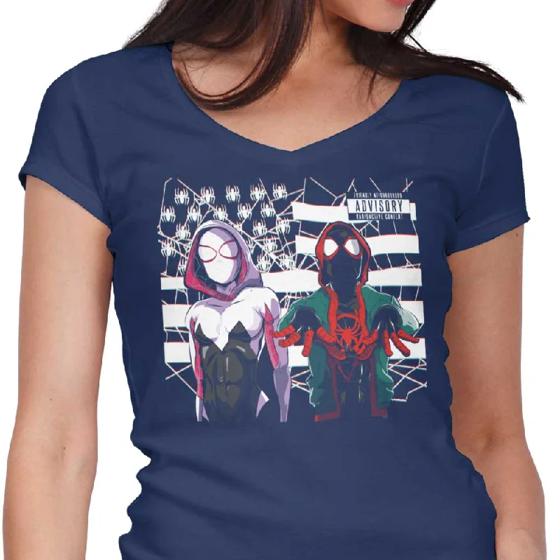 Women's V-Neck / Navy / S