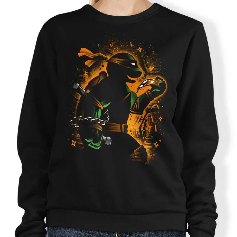 Orange Partying Ninja - Sweatshirt