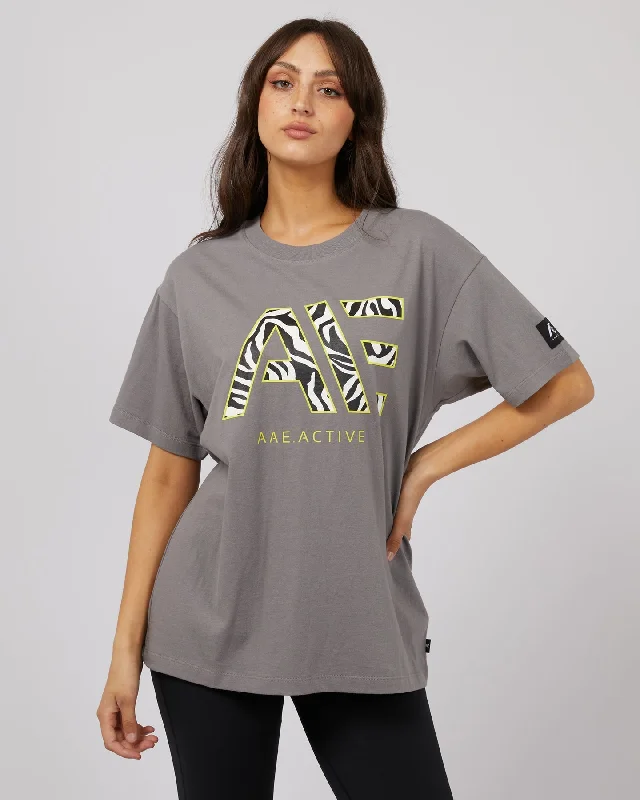 All About Eve Parker Active Tee Charcoal