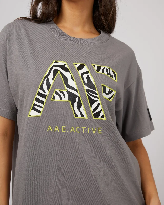 All About Eve Parker Active Tee Charcoal