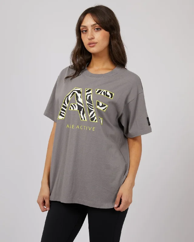 All About Eve Parker Active Tee Charcoal