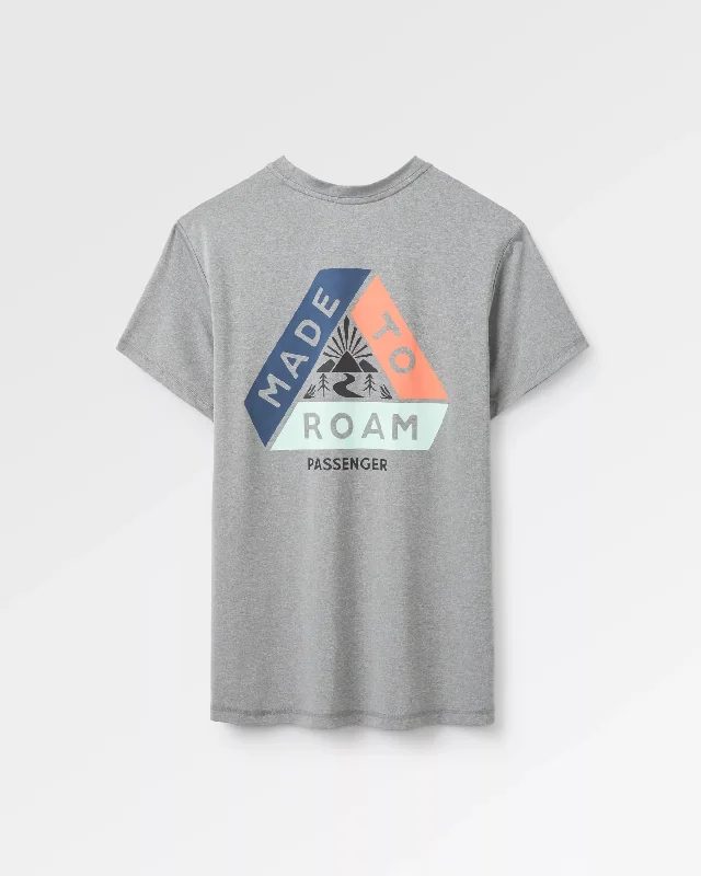 Aurora Recycled Active T-Shirt - Grey Marl