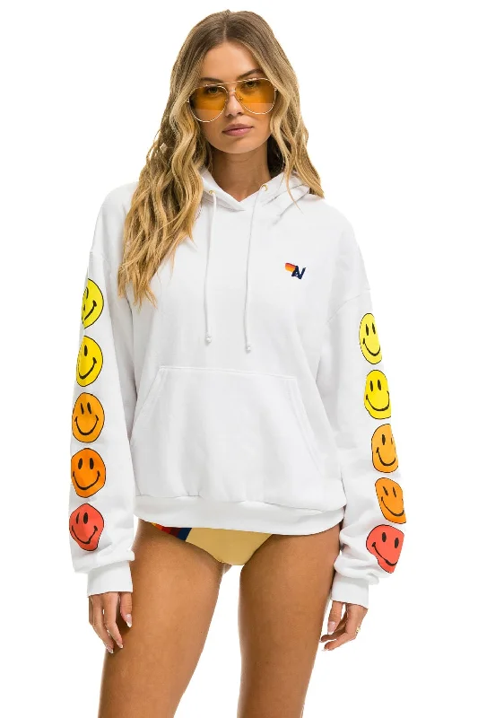 Hoodie Smiley Sunset Hdprxsmlsun White