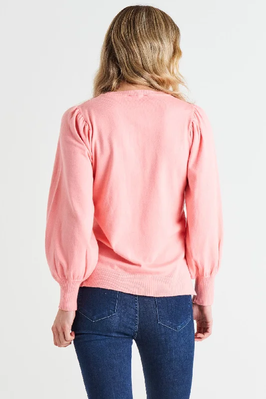 Betty Basics Charlotte Knit Jumper Pretty Pink