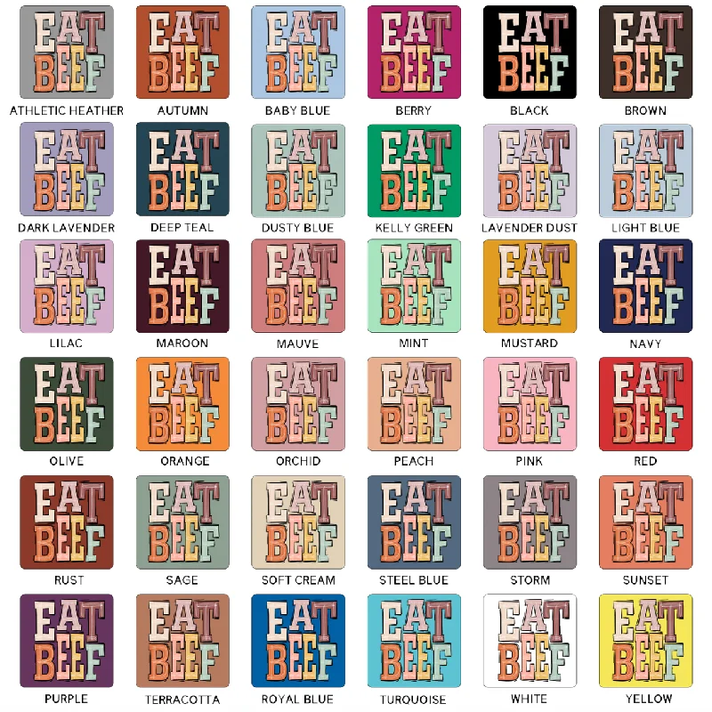 Boho Eat Beef T-Shirt (XS-4XL) - Multiple Colors!