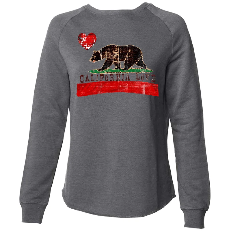 California Love Distressed Super Soft Crewneck Sweater