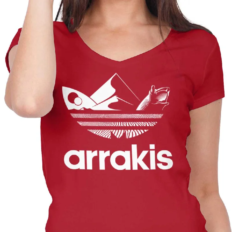 Women's Premium V-Neck / Red / S