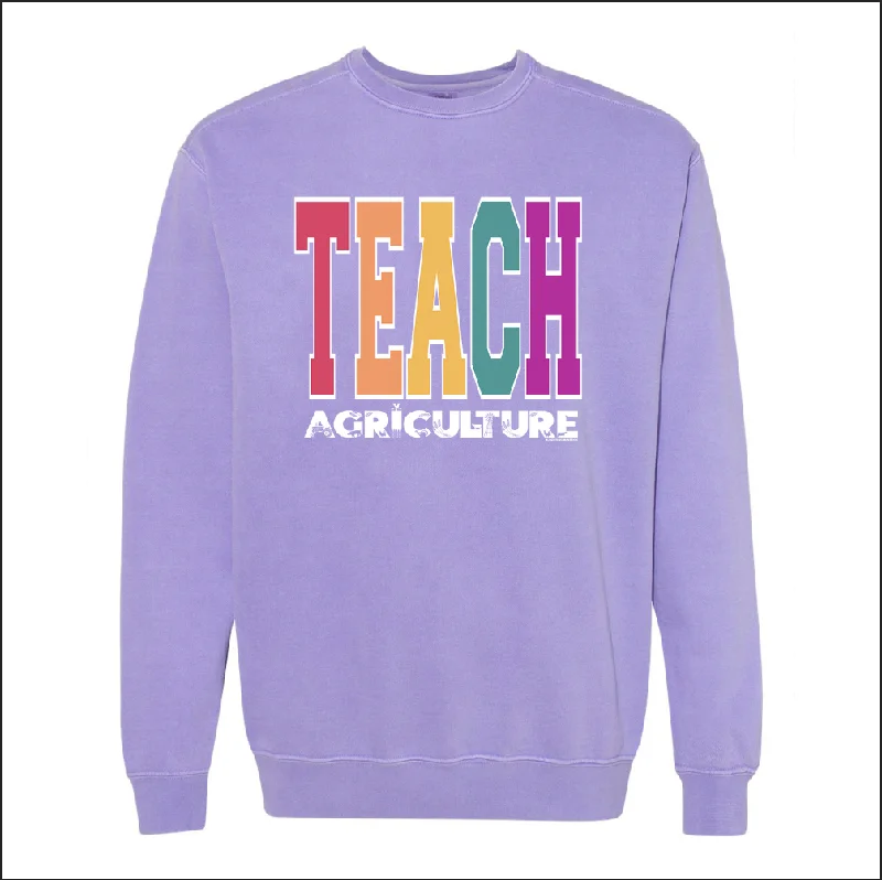 Colorful Teach Agriculture Crewneck (S-3XL) - Multiple Colors!