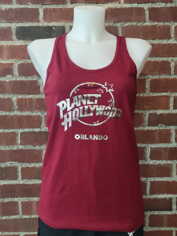 Cardinal Foil Tank Top