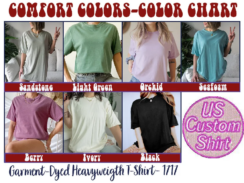 Custom Comfort Colors Mrs. Embroidered T-Shirt, Hubby Wifey Shirt, Gift for Bride, ES035