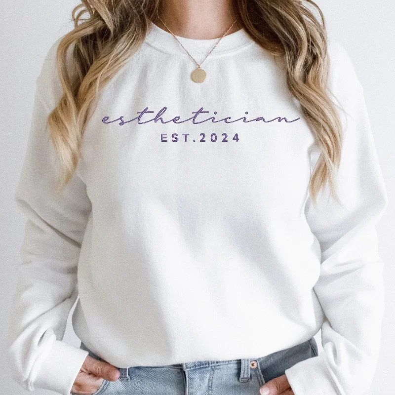 New Licensed Esthetician Shirt - Women's Skin Therapist Hoodie - Unique Esthetician Gift Idea! ES020