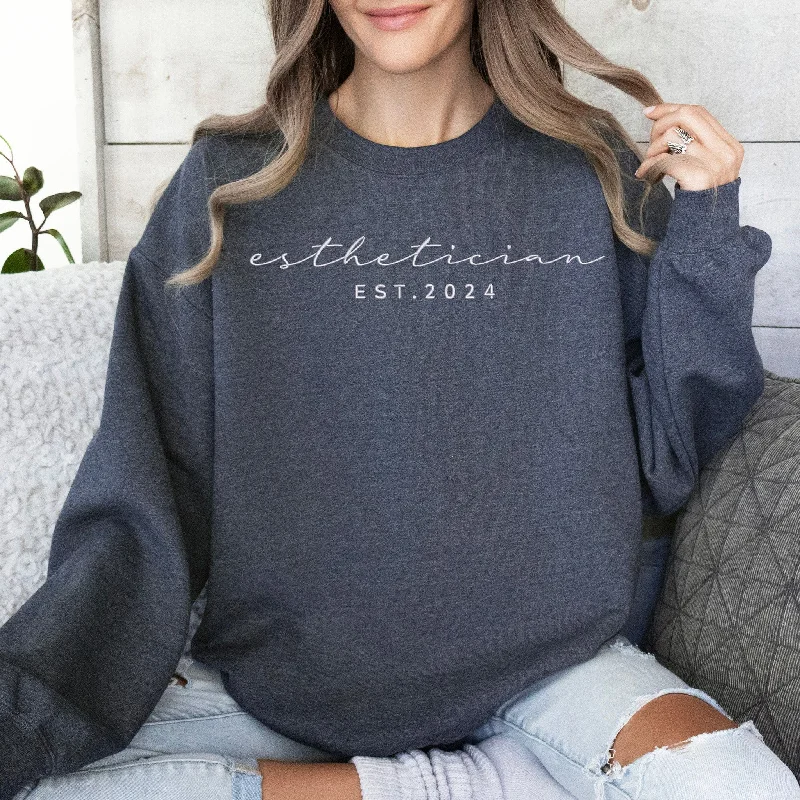 New Licensed Esthetician Shirt - Women's Skin Therapist Hoodie - Unique Esthetician Gift Idea! ES020