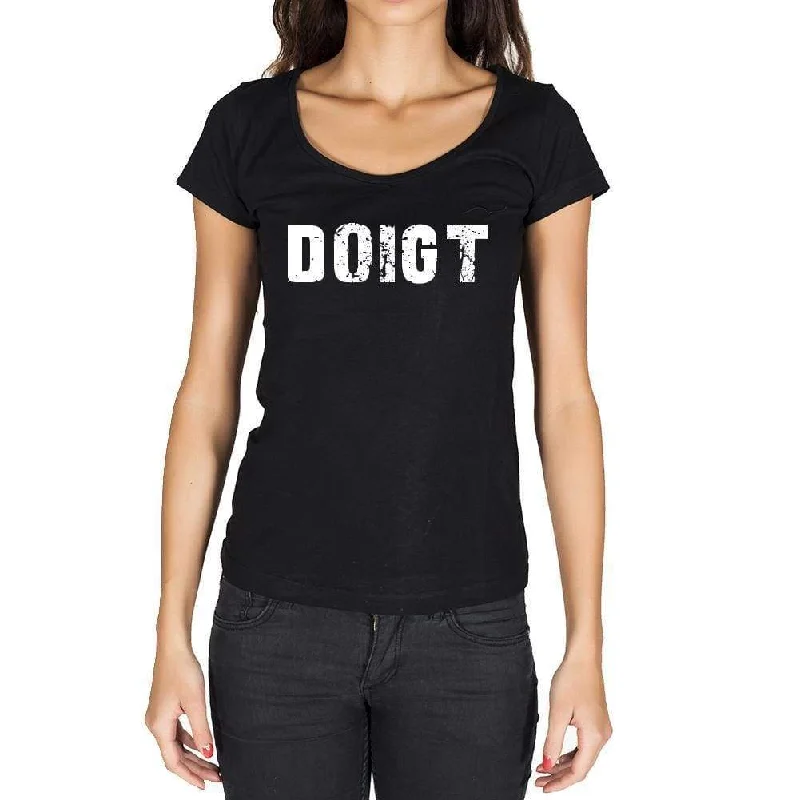 doigt, French Dictionary, Women's Short Sleeve Round Neck T-shirt 00010