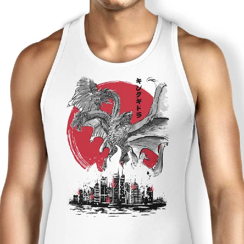 King of Terror Rising Sumi-e - Tank Top