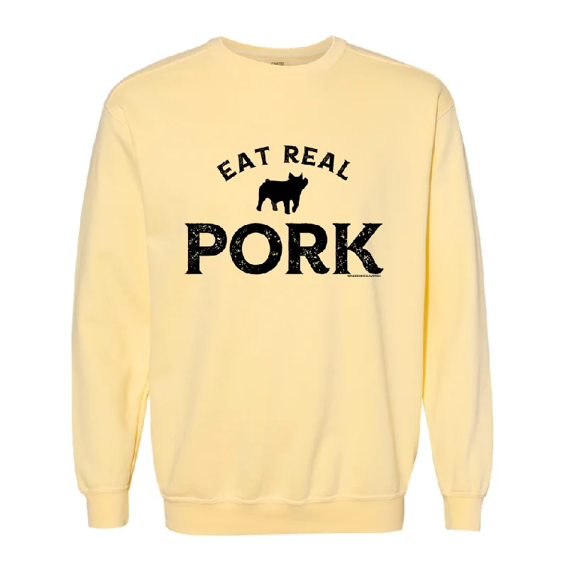 Eat Real Pork Crewneck (S-3XL) - Multiple Colors!