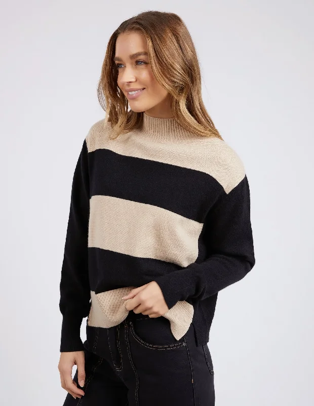 Foxwood Canterbury Knit Tan Black Stripe