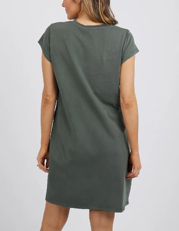 Foxwood Signature Tee Dress Khaki