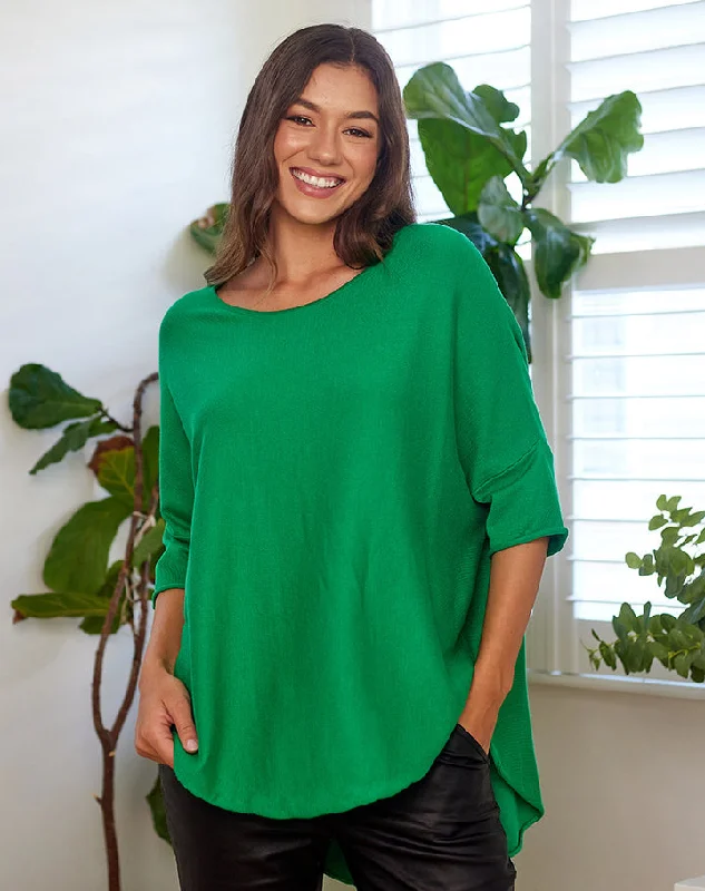 Freez Batwing Knit - Emerald