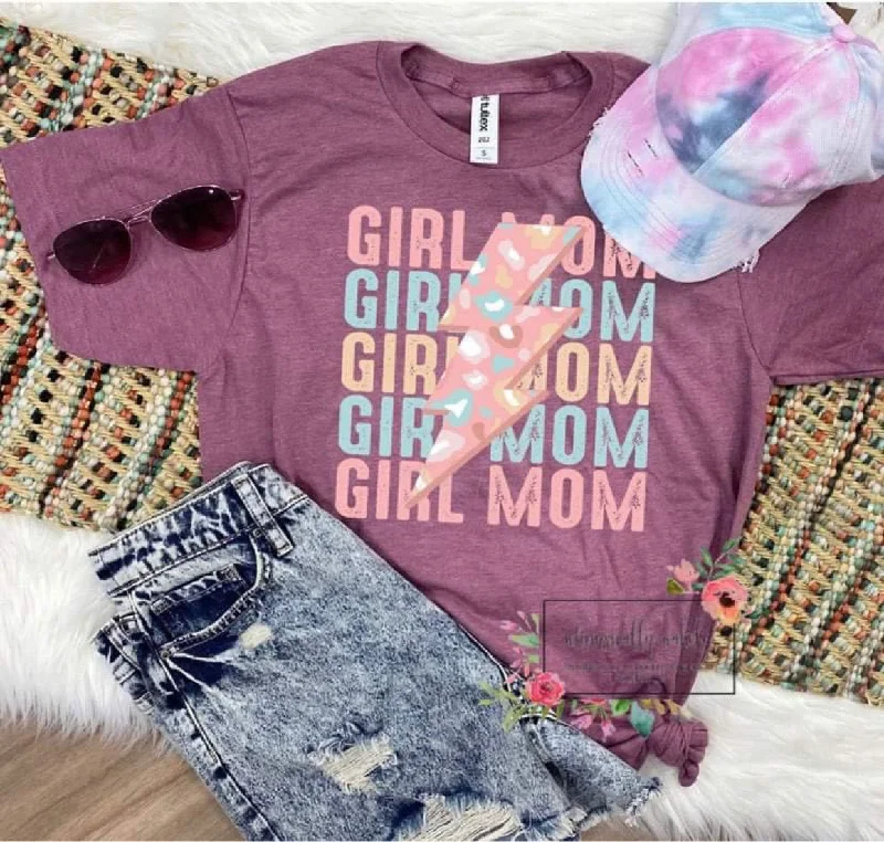 Girl Mom (leopard lightning bolt)