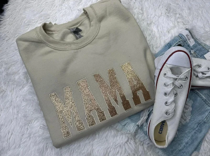 Glitter embroidered sweatshirt (any name)