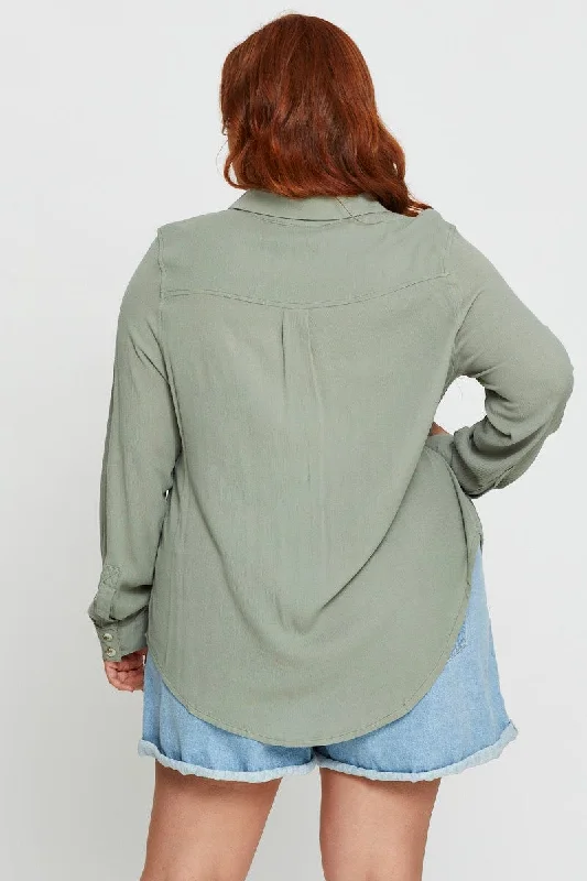 Green Long Sleeve Shirt