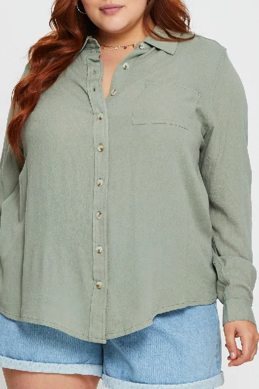 Green Long Sleeve Shirt