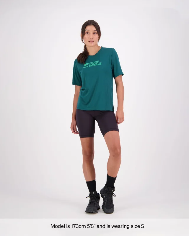 Icon Merino Air-Con Relaxed Tee - Evergreen