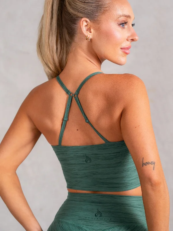 Icon Tank Bra - Fern Marl