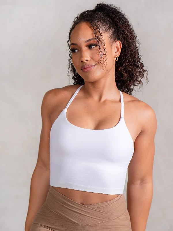 Icon Tank Bra - White