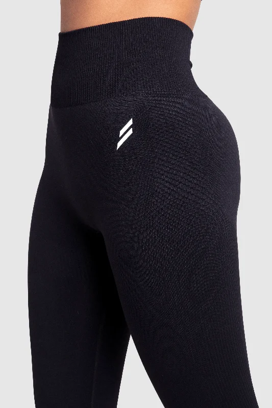 Impact Solid Leggings - Jet Black