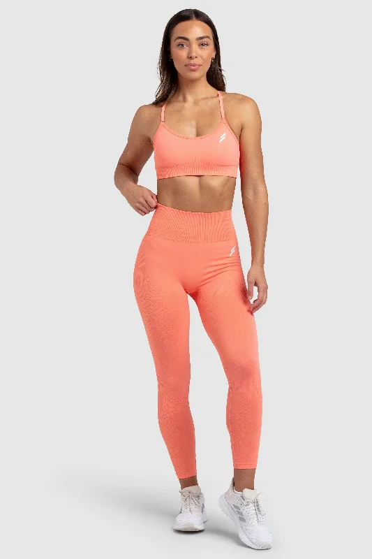 Impact Solid Leggings - Peach