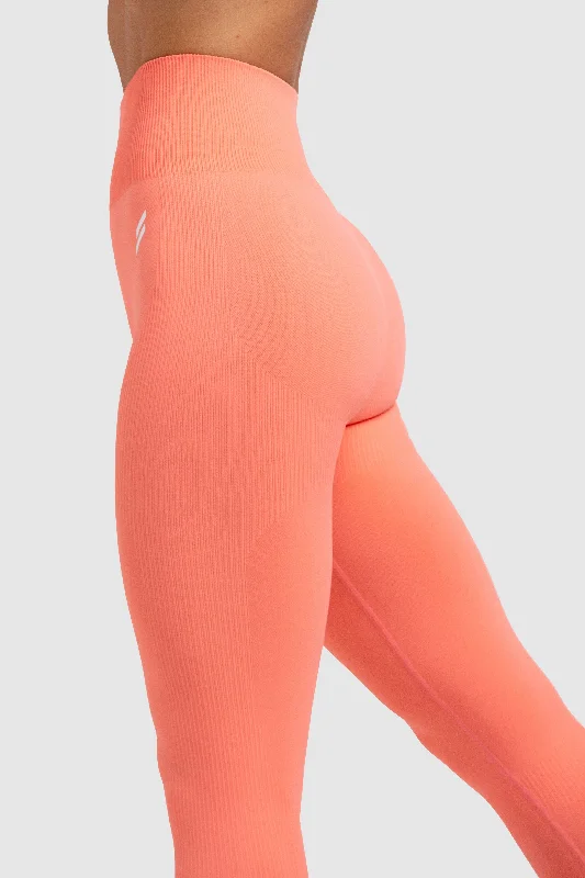 Impact Solid Leggings - Peach