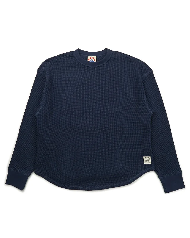 LONI WAFFLE KNIT - NAVY