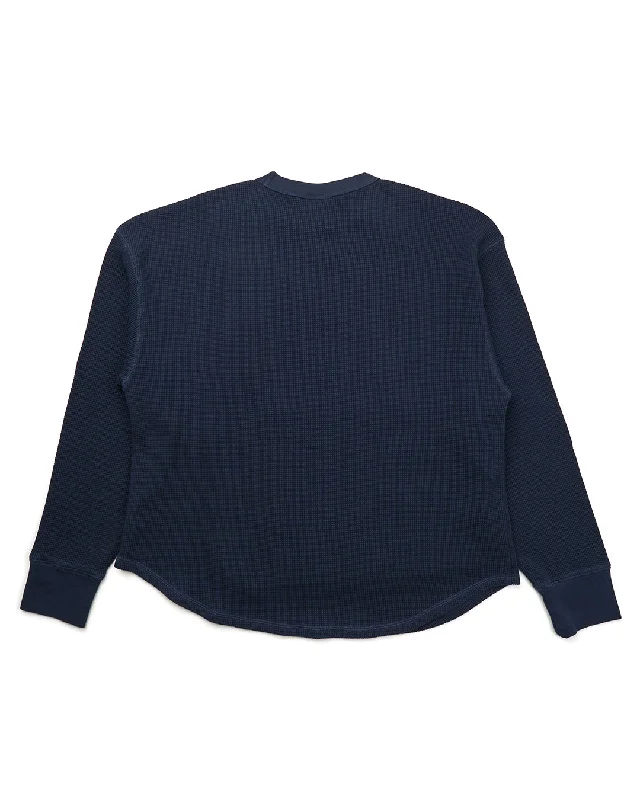 LONI WAFFLE KNIT - NAVY