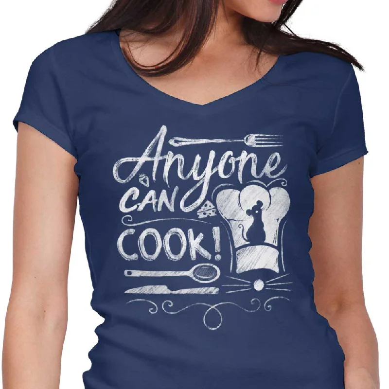 Women's V-Neck / Navy / S