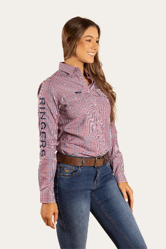 Maverick Womens Western Shirt - Red