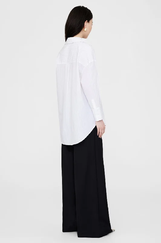 Mika Shirt - White And Black Stripe