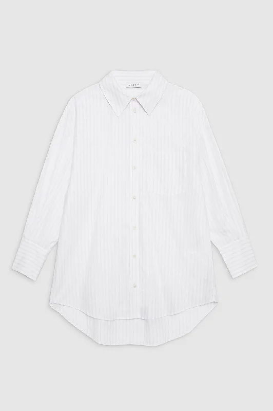 Mika Shirt - White And Black Stripe