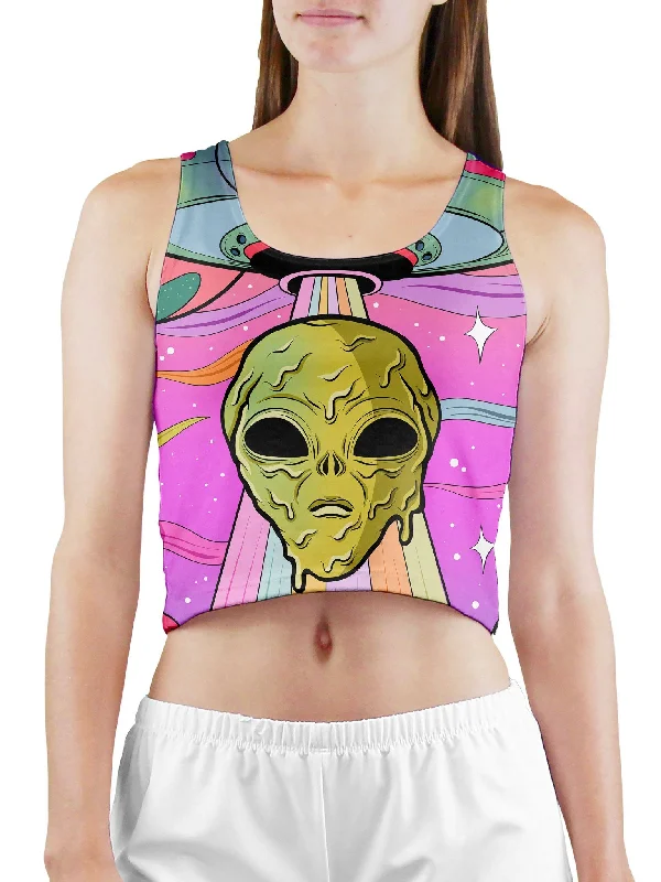 Neon Alien Invasion (Dawn) Crop Tank Top