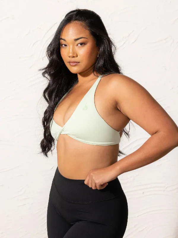 NKD Twist Sports Bra - Cucumber