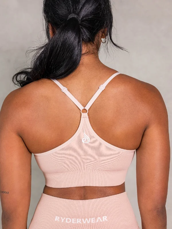 NRG Seamless Sports Bra - Biscotti