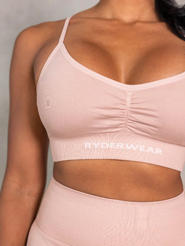 NRG Seamless Sports Bra - Biscotti