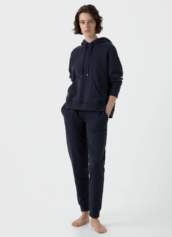 Women's Loopback Hoodie in Navy