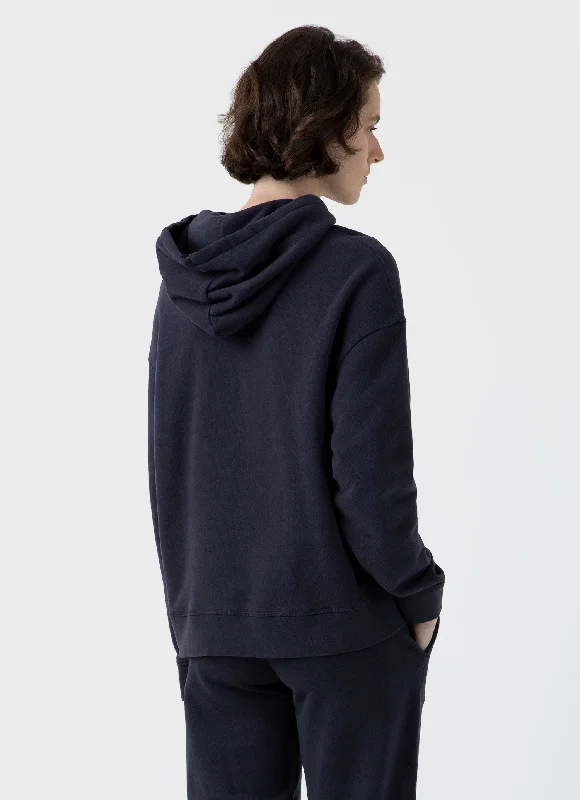 Women's Loopback Hoodie in Navy