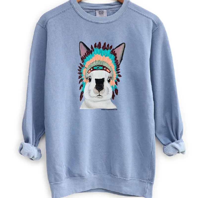 Rabbit Headdress Crewneck (S-3XL) - Multiple Colors!