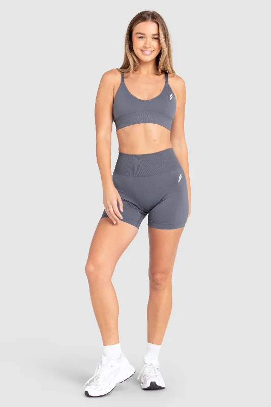 Scrunch 2 Seamless Shorts - Charcoal Grey