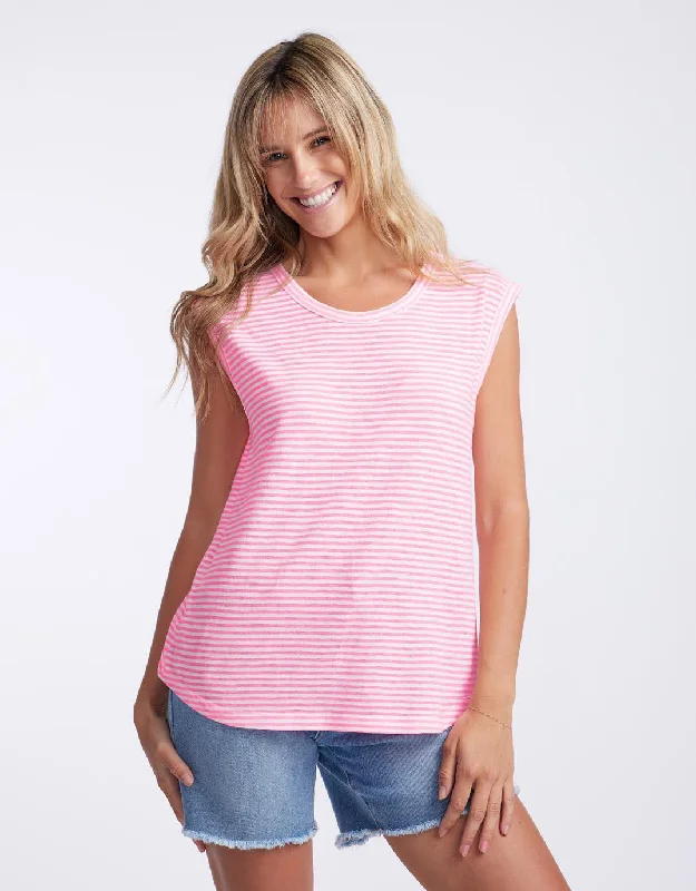 Sorbet Stripe Cali Tank - Gelati Pink