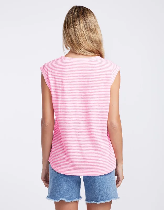 Sorbet Stripe Cali Tank - Gelati Pink