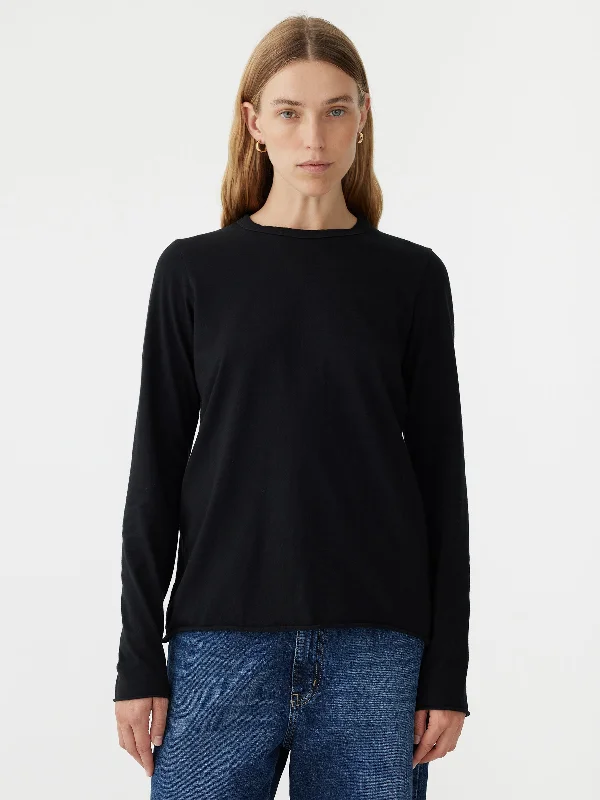 split back midweight long sleeve t.shirt